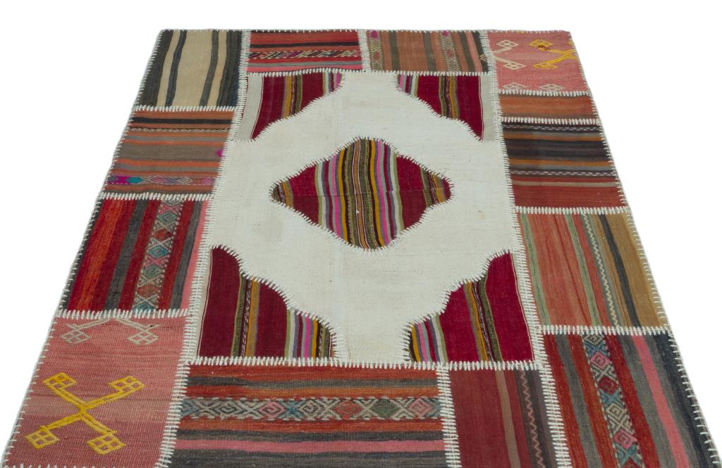 Apex Kilim Patchwork Unique Naturel 25166 133 x 177 cm