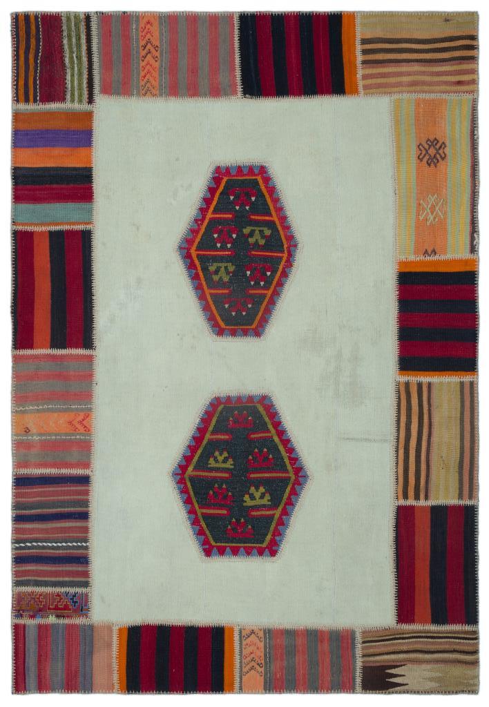 Apex Kilim Patchwork Unique Naturel 25304 163 x 240 cm