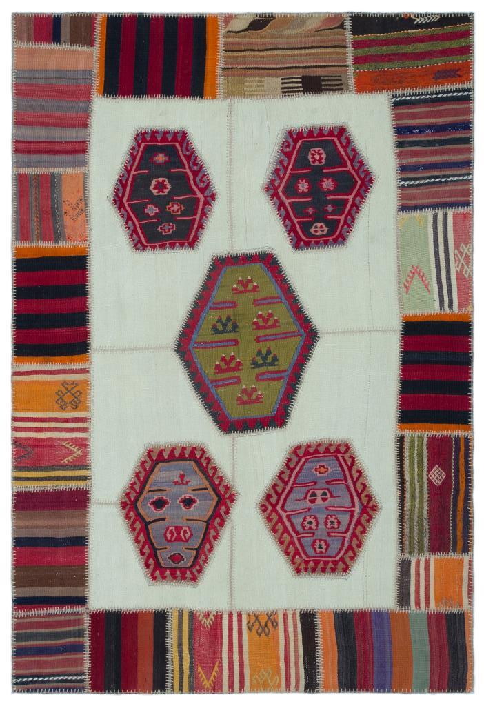 Apex Kilim Patchwork Unique Naturel 25305 158 x 233 cm