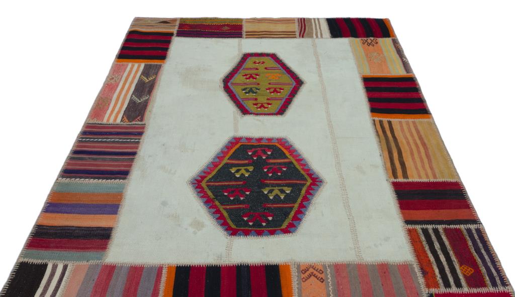 Apex Kilim Patchwork Unique Naturel 25306 167 x 235 cm