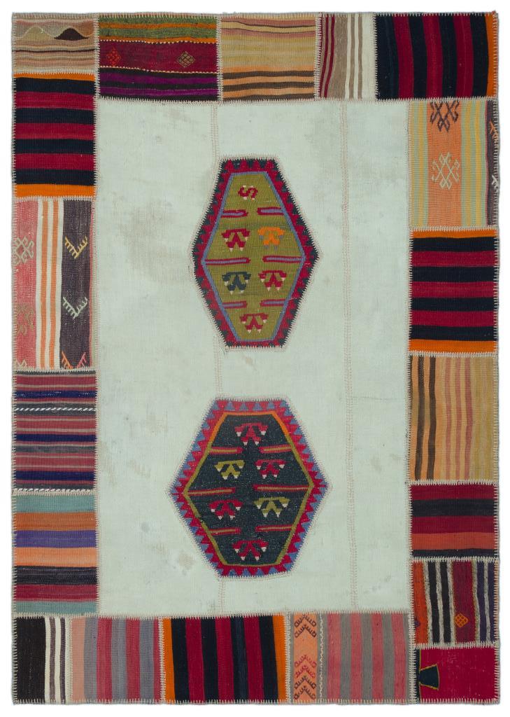 Apex Kilim Patchwork Unique Naturel 25306 167 x 235 cm