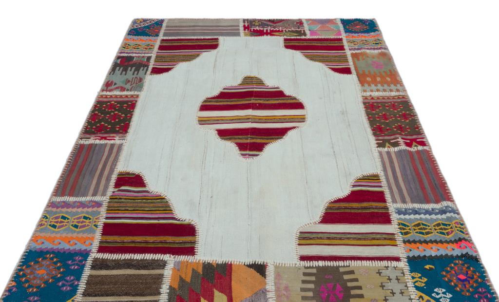 Apex Kilim Patchwork Unique Naturel 25534 165 x 236 cm