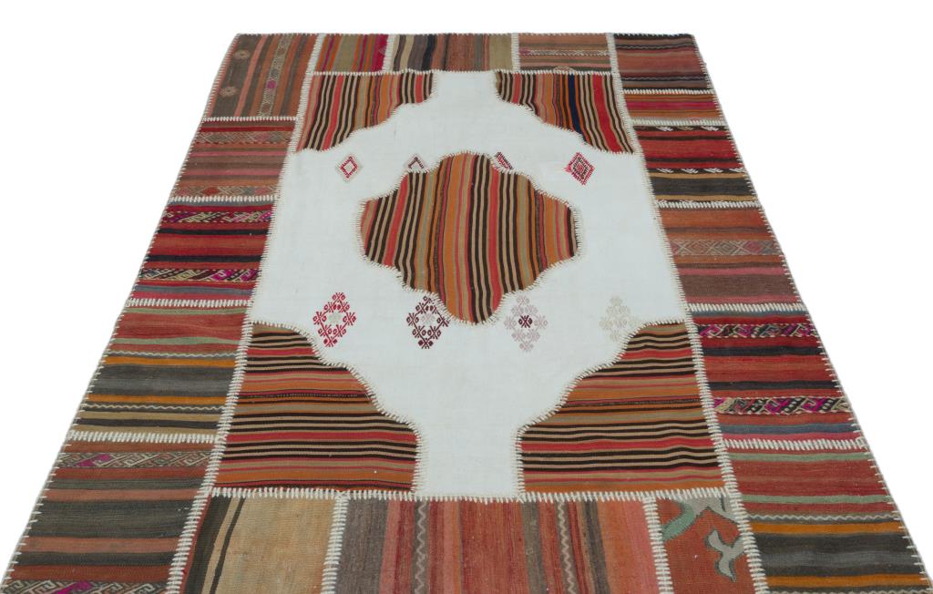 Apex Kilim Patchwork Unique Naturel 25593 157 x 226 cm