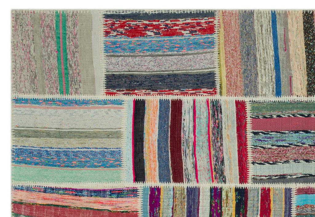 Apex Kilim Patchwork Unique Striped 22398 190 x 278 cm