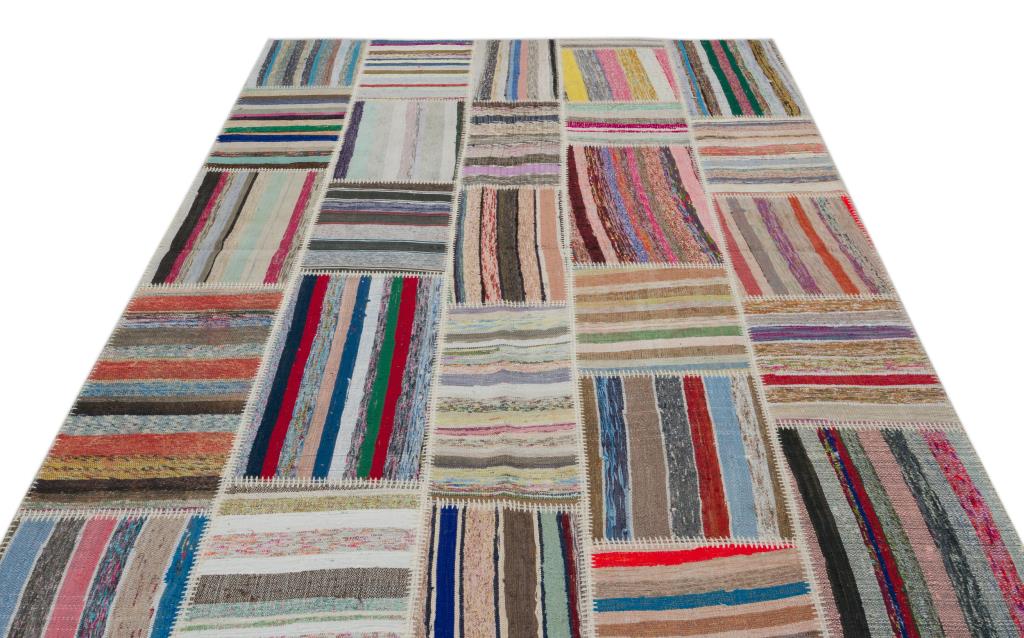 Apex Kilim Patchwork Unique Striped 22407 190 x 280 cm