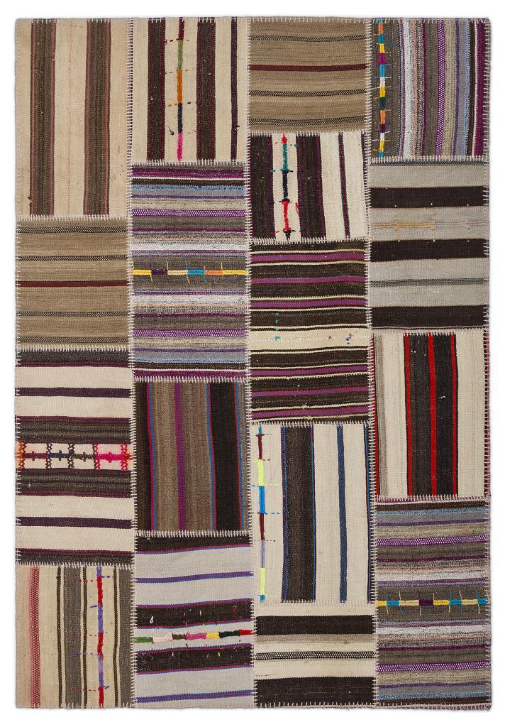 Apex Kilim Patchwork Unique Striped 2243 160 x 230 cm
