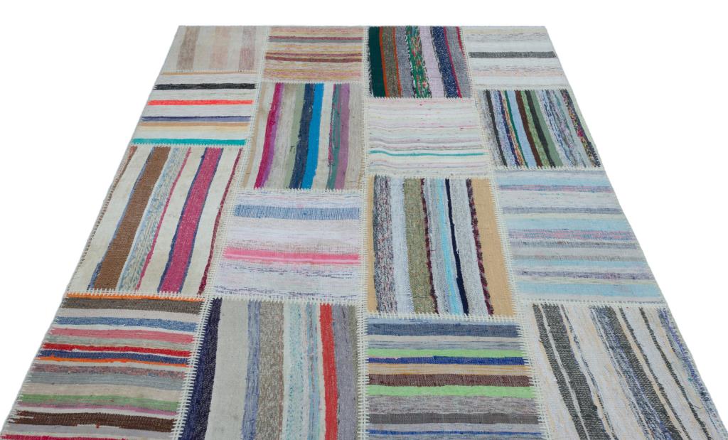 Apex Kilim Patchwork Unique Striped 22505 160 x 226 cm