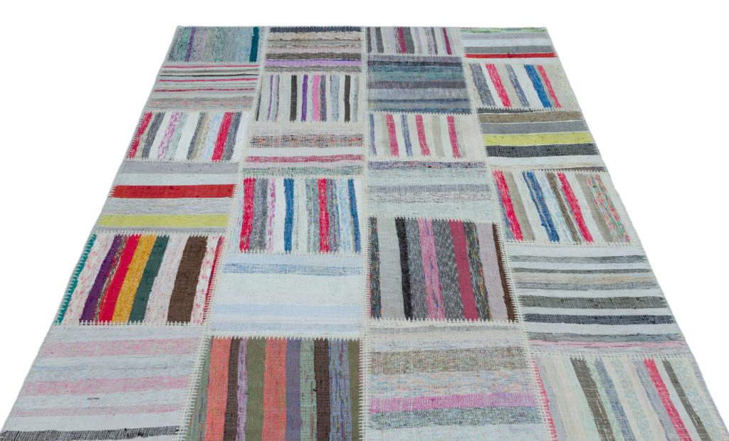 Apex Kilim Patchwork Unique Striped 22506 160 x 225 cm