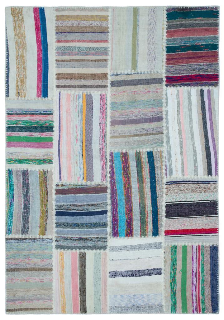 Apex Kilim Patchwork Unique Striped 22516 160 x 230 cm
