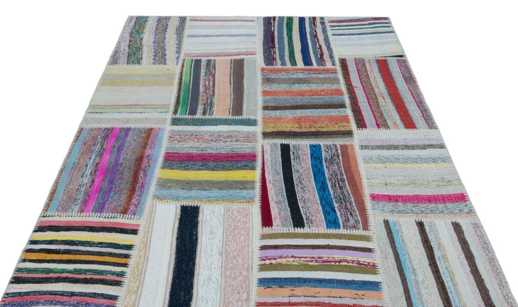 Apex Kilim Patchwork Unique Striped 22519 160 x 225 cm