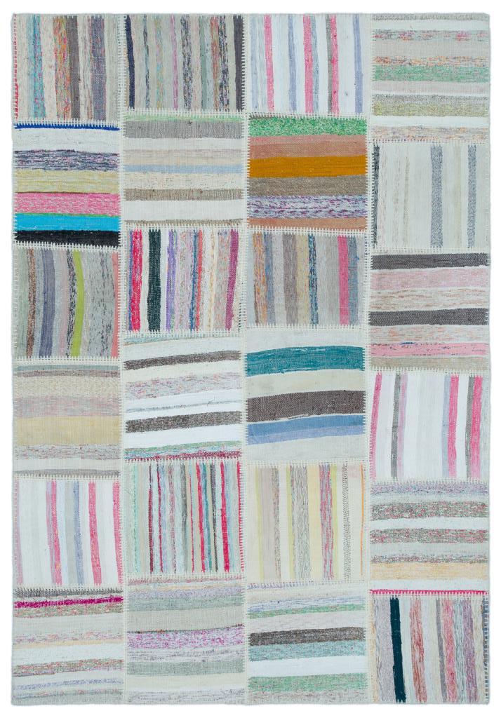 Apex Kilim Patchwork Unique Striped 22532 160 x 230 cm