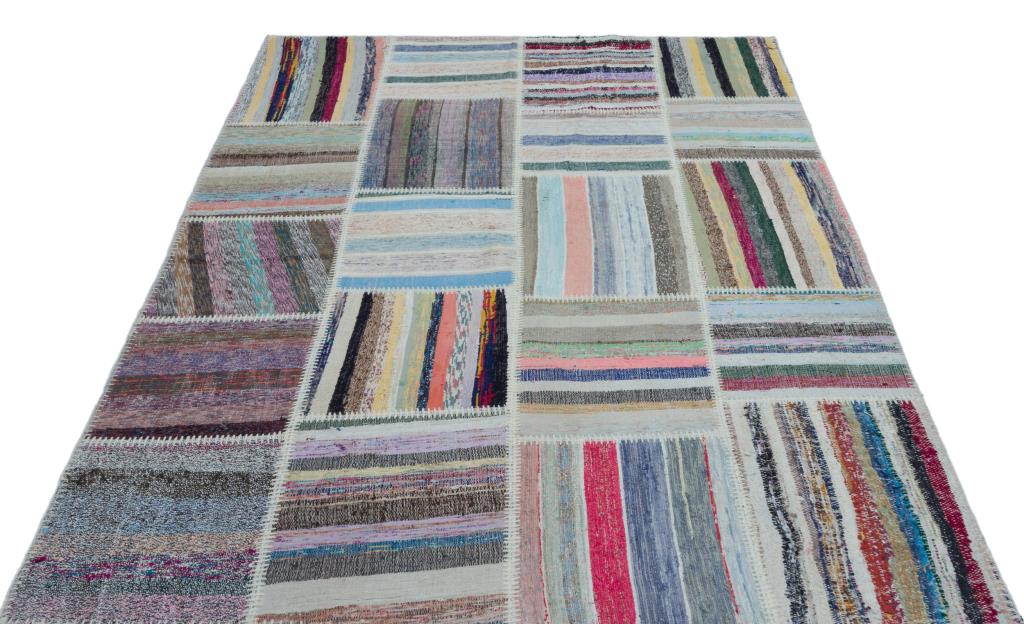 Apex Kilim Patchwork Unique Striped 22534 160 x 224 cm