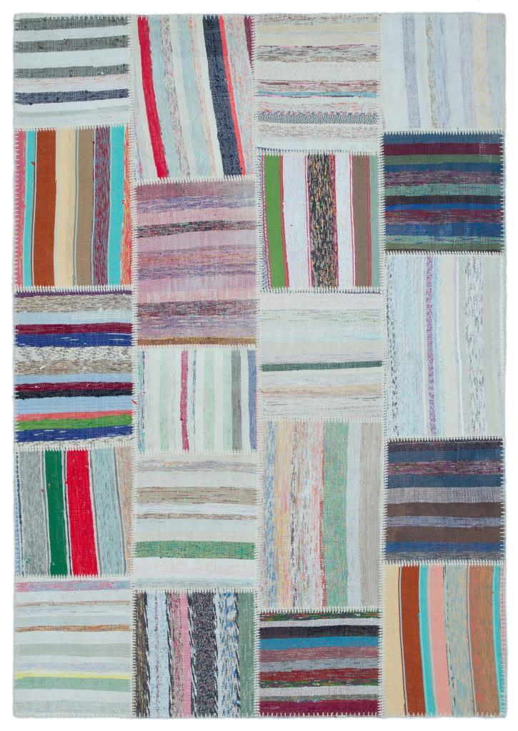 Apex Kilim Patchwork Unique Striped 22545 160 x 228 cm