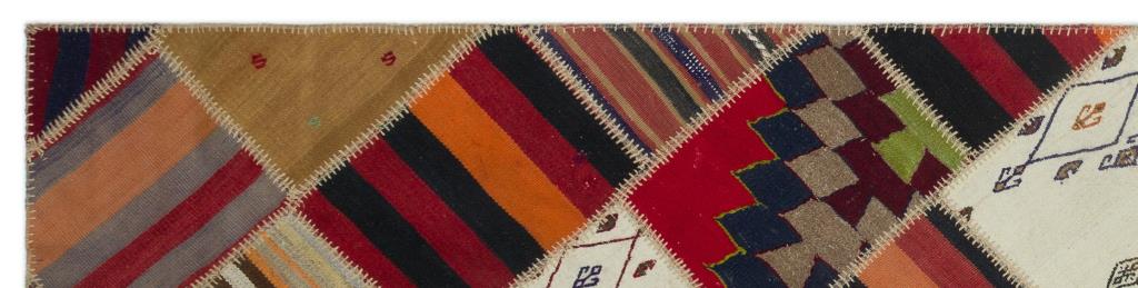 Apex Kilim Patchwork Unique Striped 22546 76 x 318 cm