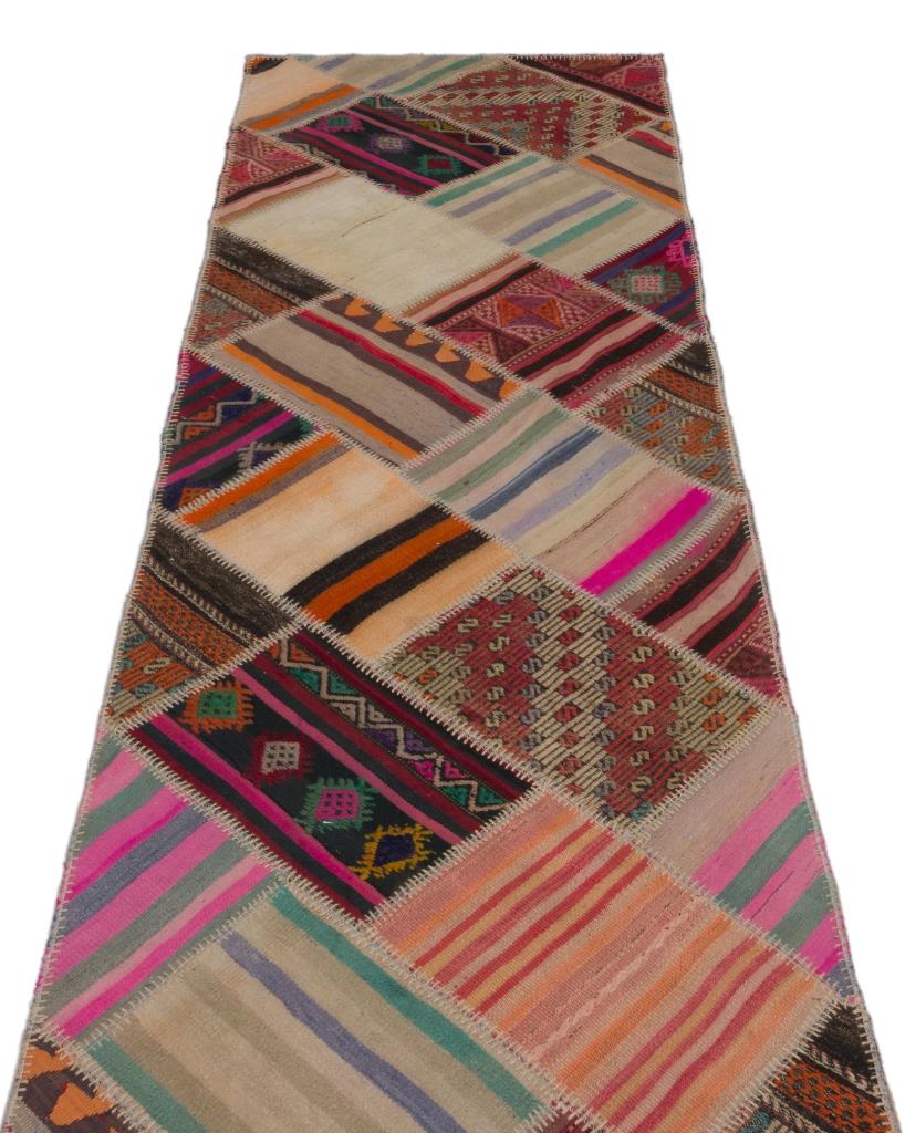 Apex Kilim Patchwork Unique Striped 22548 85 x 316 cm