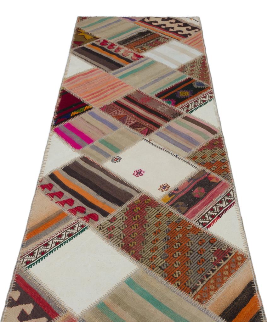 Apex Kilim Patchwork Unique Striped 22550 84 x 293 cm