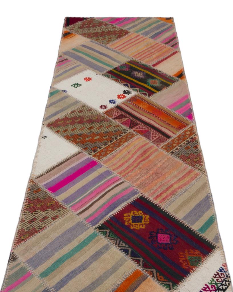 Apex Kilim Patchwork Unique Striped 22554 82 x 300 cm