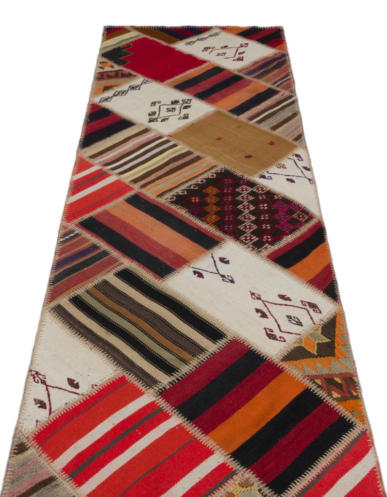 Apex Kilim Patchwork Unique Striped 22555 82 x 321 cm