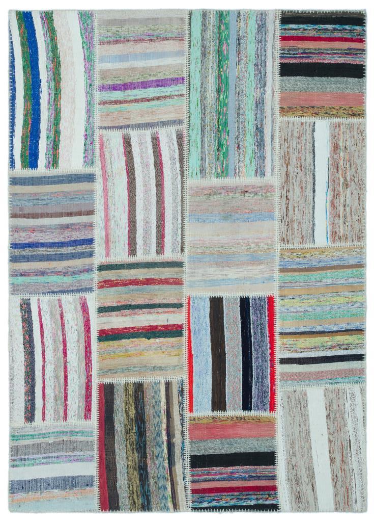 Apex Kilim Patchwork Unique Striped 25239 160 x 222 cm