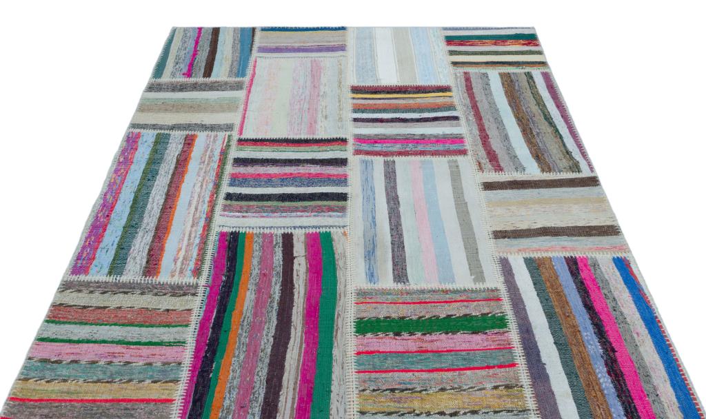 Apex Kilim Patchwork Unique Striped 25240 160 x 220 cm