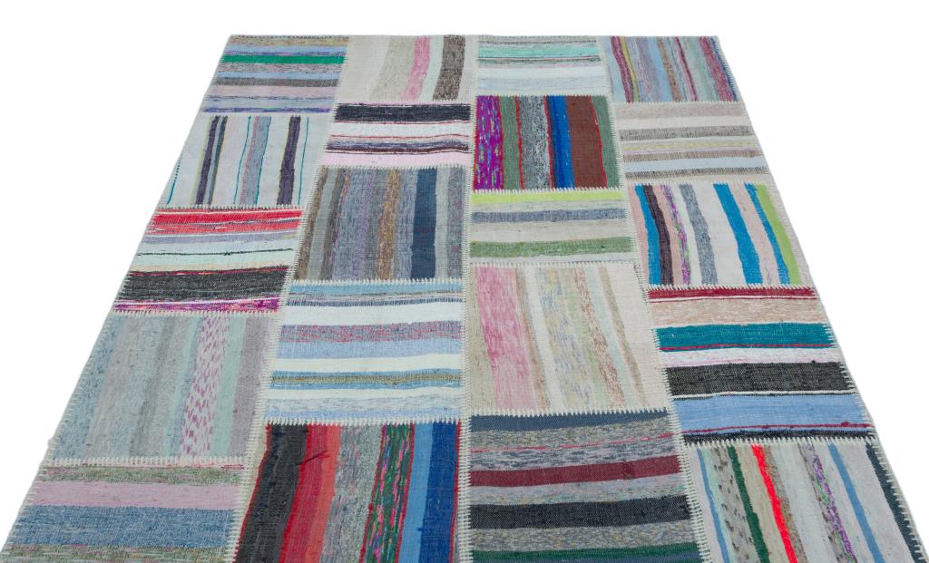 Apex Kilim Patchwork Unique Striped 25242 159 x 220 cm