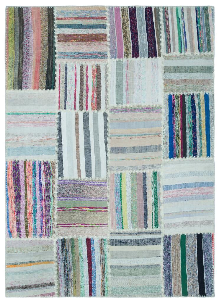 Apex Kilim Patchwork Unique Striped 25243 160 x 221 cm