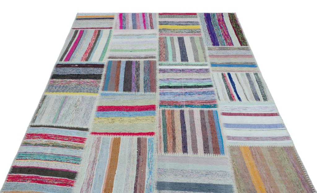 Apex Kilim Patchwork Unique Striped 25248 158 x 222 cm