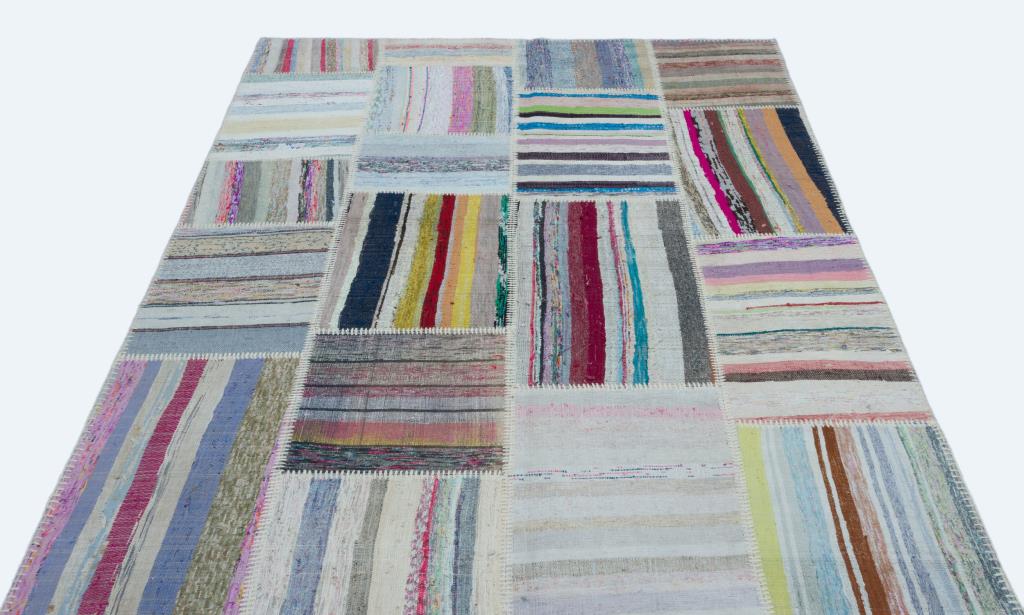 Apex Kilim Patchwork Unique Striped 25261 160 x 220 cm