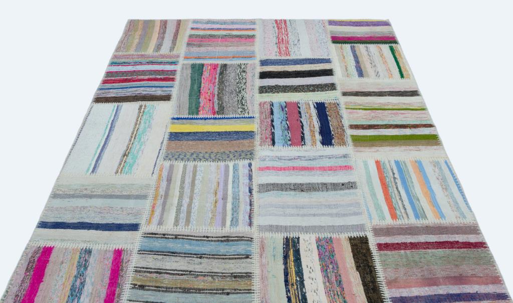 Apex Kilim Patchwork Unique Striped 25270 160 x 222 cm
