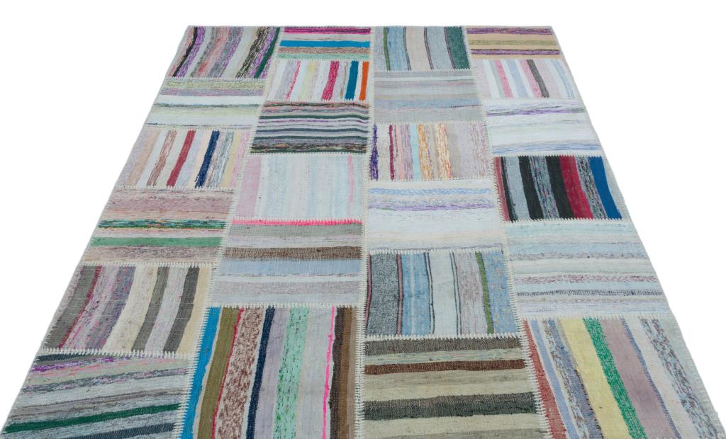 Apex Kilim Patchwork Unique Striped 25278 160 x 222 cm