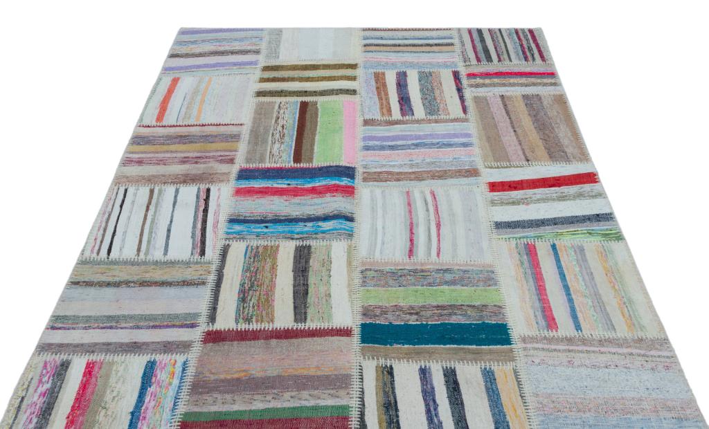 Apex Kilim Patchwork Unique Striped 25324 158 x 222 cm