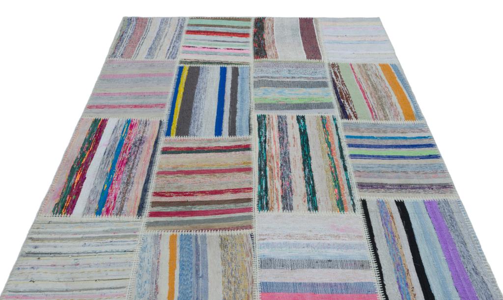 Apex Kilim Patchwork Unique Striped 25395 160 x 220 cm