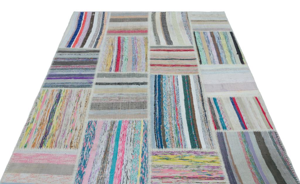 Apex Kilim Patchwork Unique Striped 25407 160 x 222 cm