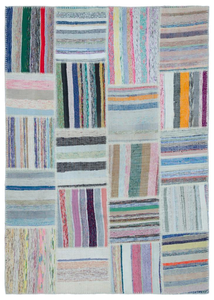 Apex Kilim Patchwork Unique Striped 25418 160 x 225 cm