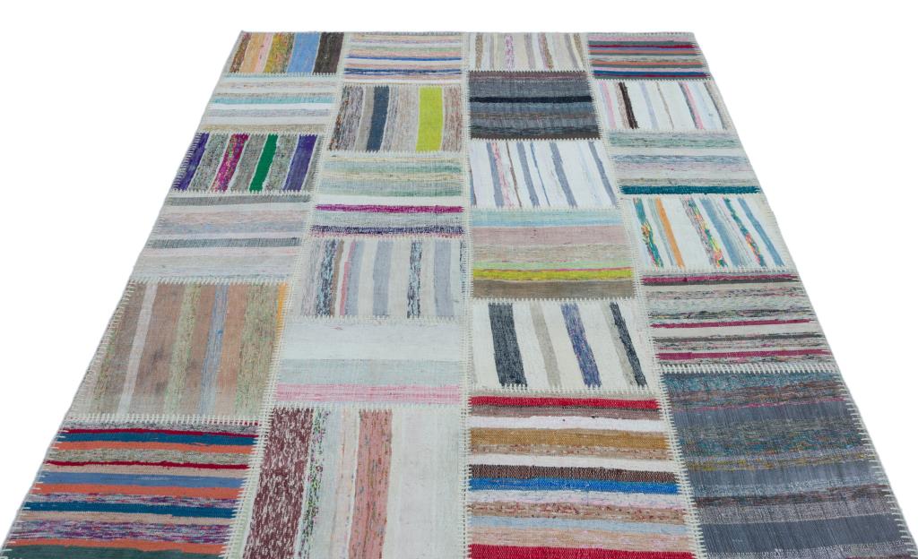 Apex Kilim Patchwork Unique Striped 25433 160 x 226 cm