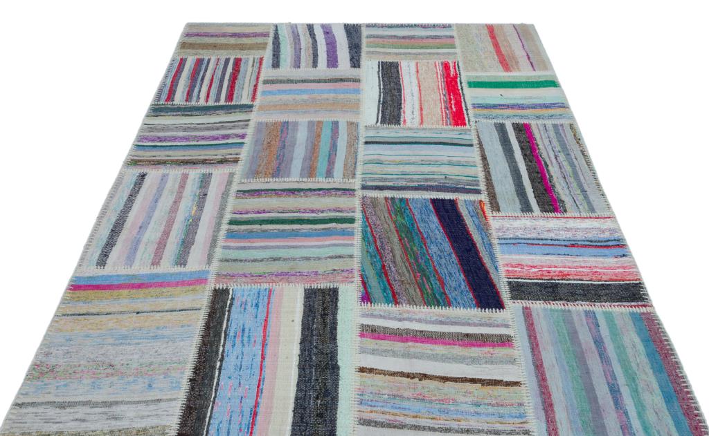 Apex Kilim Patchwork Unique Striped 25434 160 x 228 cm