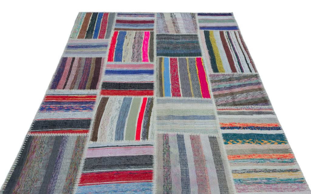 Apex Kilim Patchwork Unique Striped 25435 160 x 230 cm