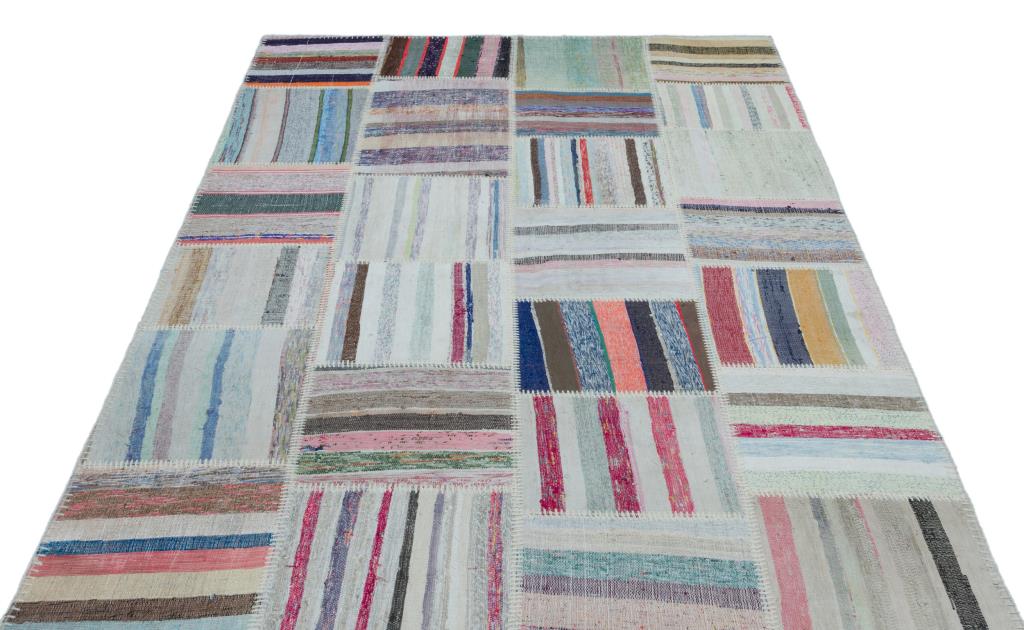 Apex Kilim Patchwork Unique Striped 25437 160 x 228 cm