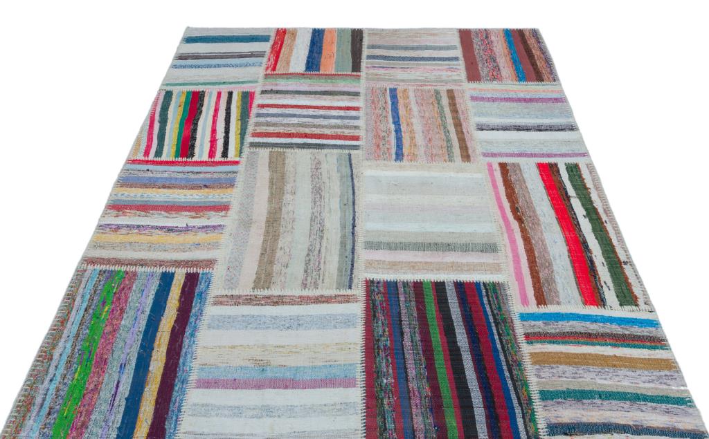 Apex Kilim Patchwork Unique Striped 25441 160 x 224 cm