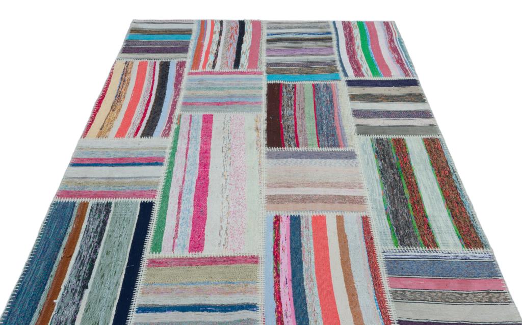 Apex Kilim Patchwork Unique Striped 25456 160 x 225 cm
