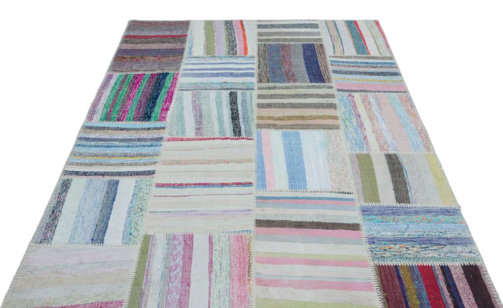 Apex Kilim Patchwork Unique Striped 25457 160 x 230 cm