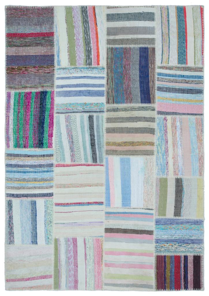 Apex Kilim Patchwork Unique Striped 25457 160 x 230 cm
