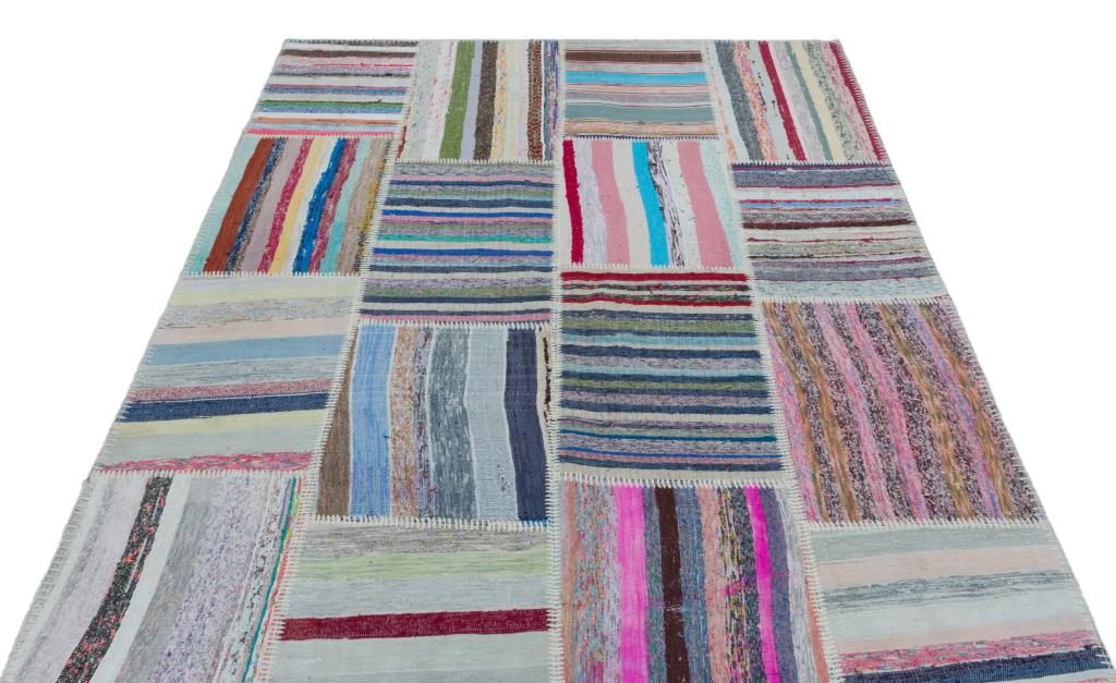Apex Kilim Patchwork Unique Striped 25461 160 x 225 cm