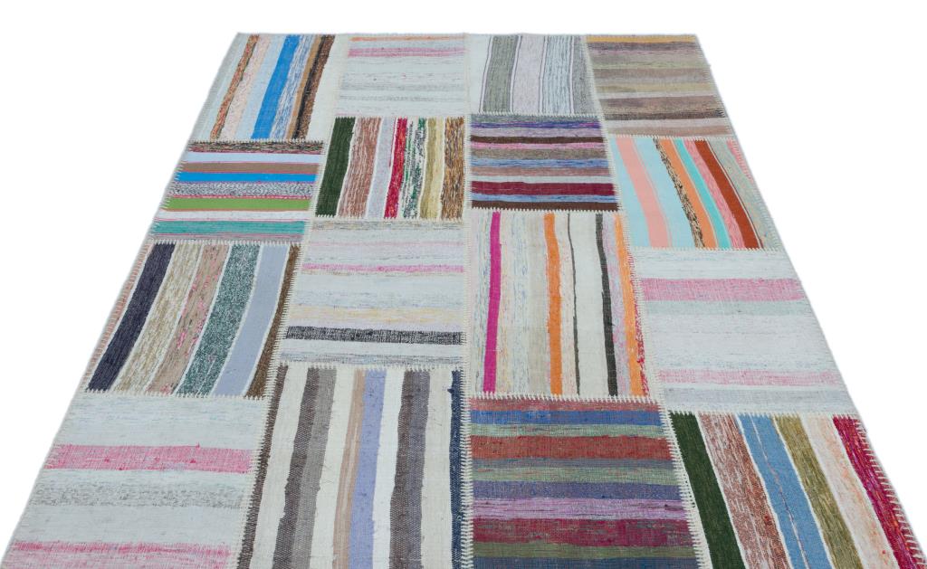 Apex Kilim Patchwork Unique Striped 25463 160 x 230 cm