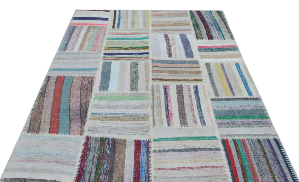 Apex Kilim Patchwork Unique Striped 25464 160 x 228 cm