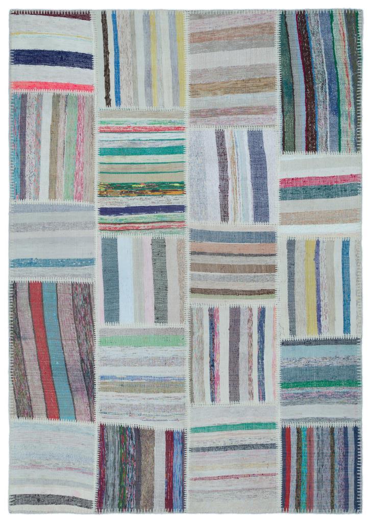 Apex Kilim Patchwork Unique Striped 25464 160 x 228 cm