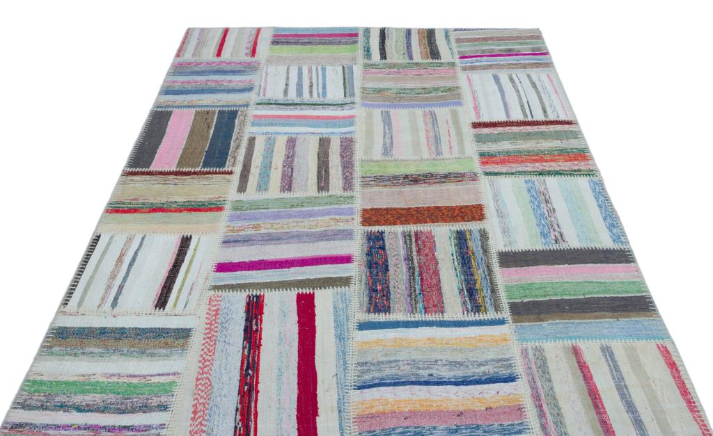 Apex Kilim Patchwork Unique Striped 25466 160 x 225 cm