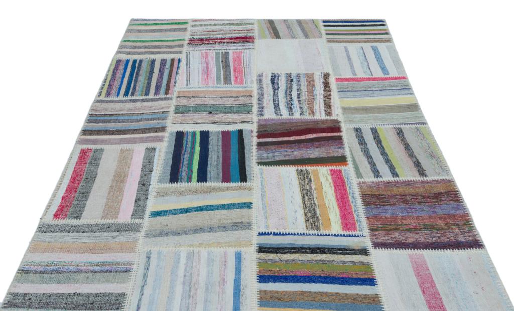Apex Kilim Patchwork Unique Striped 25471 160 x 225 cm
