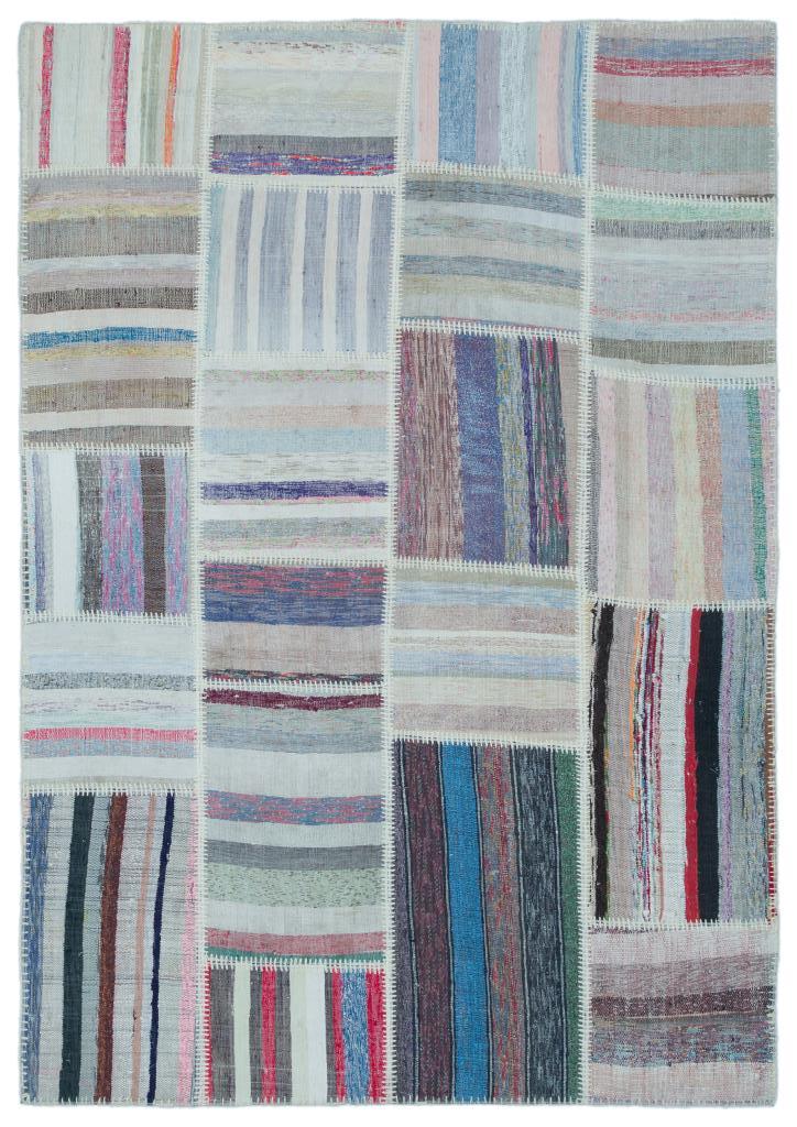 Apex Kilim Patchwork Unique Striped 25475 160 x 226 cm