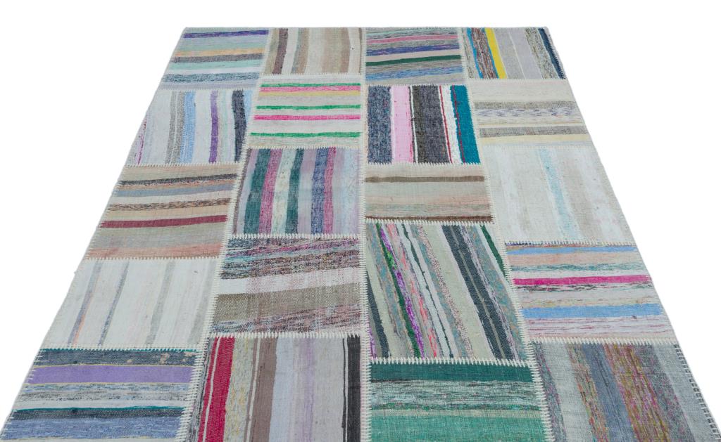 Apex Kilim Patchwork Unique Striped 25476 160 x 225 cm